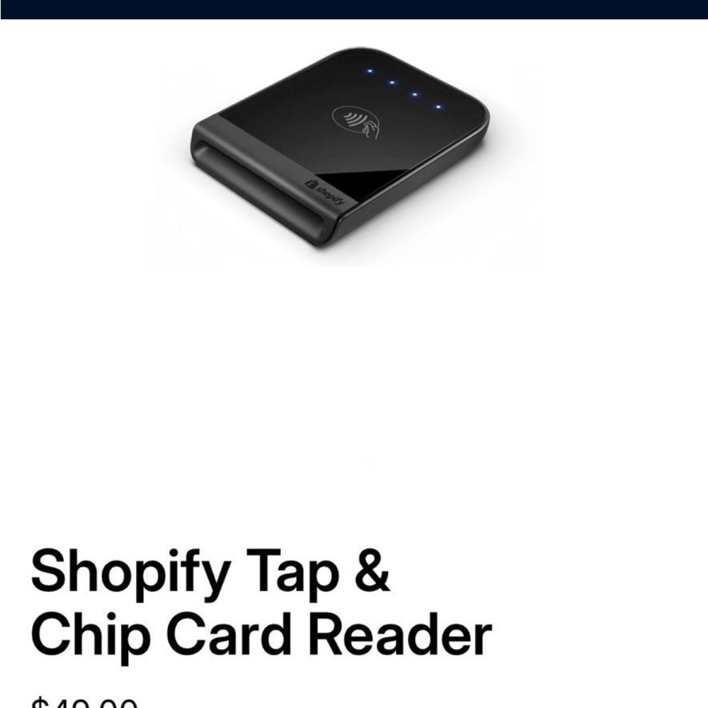 Black Tap & Chip Card Reader